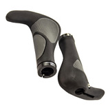 Manopla Absolute Eg3 Ergonômica Bar End Preta Cinza C Trava