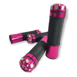Manopla Alumínio Modelo Rizoma Moto Esportiva Cor Rosa