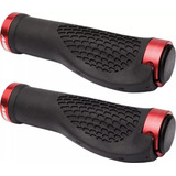 Manopla Anatômica C anel E Travas Vermelha Bike Mtb Tsw