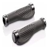 Manopla Anatômica Mtb Punho Com Trava Alumínio Par 130mm