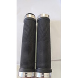 Manopla Bike Mtb Com Trava Bicicleta Punho Anel Prata Tsw