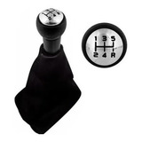 Manopla Bola Cambio Peugeot 206 207 sw Aro Cromado Coifa