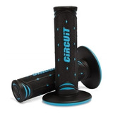 Manopla Circuit v Cross trilha off Road Preto azul