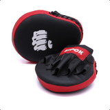 Manopla De Foco Aparador Para Treino Muay Thai Boxe Durável Cor Vermelho