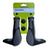 Manopla Elleven Ergonomica Preta E Cinza C Bar End Trava