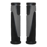 Manopla Punho Bike Mtb Borracha Elleven Vice Preto E Cinza