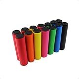 Manopla Punho Guiador Guidão Para Bicicletas Urbanas MTB Speed Bike Silicone Gel Antiderrapante Confortável Alta Durabilidade Absorção De Impactos Ideal Para Ciclismo E Pedal Luvinha Bike  Verde 