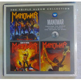 Manowar   Triple Album Collection  box 3 Cds Import  Novos 