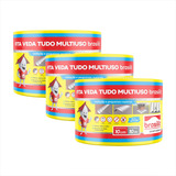 Manta Asfáltica Adesiva Metalizada 10cmx10m Vedatudo Kit C 3