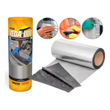 Manta Asfáltica Aluminizada Telhado Auto Adesiva 45cm X 10m