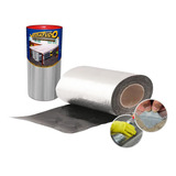 Manta Asfáltica Aluminizada Telhado Auto Adesiva 60cm X 10m
