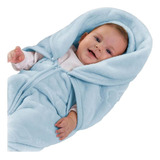 Manta Bebê Baby Sac Azul Saco De Dormir Cobertor Jolitex