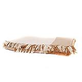 Manta Casal 100 Algodao Caramelo Com Bege