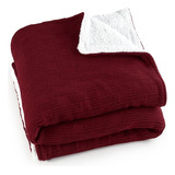 Manta Cobertor Dupla Face Sherpa Tricot Antialérgico 150x125