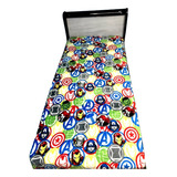 Manta Cobertor Infantil Para Cama De Solteiro Inverno Os Vingadores Avengers Estampa Dos Personagens Heróis Homem De Ferro Capitão América Hulk Thor E Viúva Negra Marvel