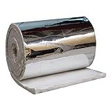 Manta De Fibra De Cerâmica Revestida De Alumínio De 1 27 Cm Isolamento 6 2300F 61 X 16 Cm