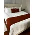 Manta De Lã Peseira Tricot Cama Casal Sala Sofá 180x60cm