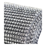 Manta De Strass 11cmx1 20 Dourada De 1 Linha Alto Brilho