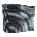 Manta De Strass Termocolante Preto 10x45 Alto Brilho