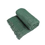 Manta Decorativa Para Sofa Viena 170x140cm Verde Musgo
