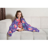 Manta Fleece De Sofá Criança Diversas Estampas Lepper