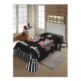 Manta Jolitex Ternille Licenciados Soft Solteiro Com Design Vai Corinthians De 2m X 1 5m