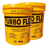 Manta Liquida Emborrachada Kit 2 Baldes 36kg Laje Telha