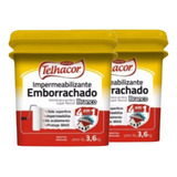 Manta Líquida Emborrachada Telhacor 3 6kg 4 Em 1 Kit C 2 Uni