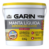 Manta Líquida Impermeabilizante Infiltração Laje Telha 3 6kg Acabamento Fosco Cor Branco