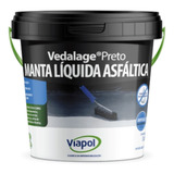 Manta Líquida Preta Vedalage Viapol 3 6lt Impermeabilizante