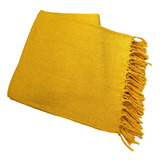 Manta Para Sofá Capa Protetora 2 40 X 1 80 Gigante Algodão Cor Amarelo Ouro