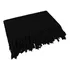 Manta Para Sofá Gigante Decorativa Em Algodão Cor Preto