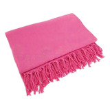 Manta Para Sofá Gigante Decorativa Em Algodão Cor Rosa