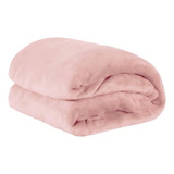 Manta Paulo Cezar Enxovais Fleece Solteiro Cor Rosa Com Design Lisa De 2 2m X 1 5m