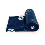 Manta Pet Cobertor Soft Azul Marinho Tamanho G Cães E Gatos
