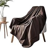 Manta Protetora Para Sofá Impermeável Uso Geriátrico Pet E Infantil Contra Pelos E Liquidos Cores Marrom