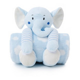 Manta Soft Pelúcia Elefante Ursinho Cobertor Anti alérgico