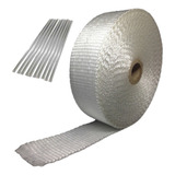 Manta Térmica Termotape Branca Escapamento 20 Metros 10 Zip
