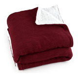 Manta Tricot Casal Com Sherpa 1 50 X 1 25 Antialérgico