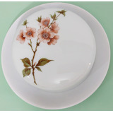 Manteigueira Porcelana Renner Medaillon Floral