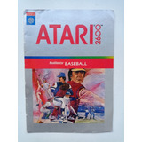 Manual / Revista Oficial Atari 2600 - Baseball - Importado