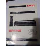 Manual Antigo Video Cassete