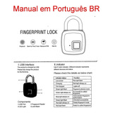 Manual Cadeado Biométrico Em Português Br