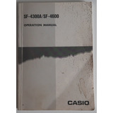 Manual Calculadora Agenda Eletrônica Casio Sf 4300a sf 4600