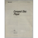Manual Compact Disc Player Sony Cdp c315 C215 C211