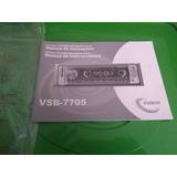 Manual De Instruções Cd Player Visteon Vsb 7705 Original