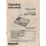 Manual De Instruções Da Secret Eletr Panasonic Kx t1000