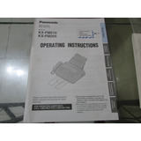 Manual De Instruções Fax Panasonic Kx fm210 205