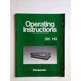 Manual De Instruções Panasonic Nv g9px R878