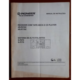 Manual De Instruções Som Receiver Pionner Xr p270c 170c 1997